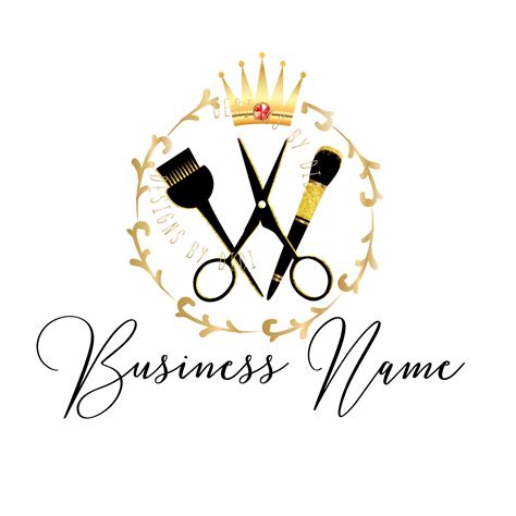 Hair Stylist Scissors Logo
