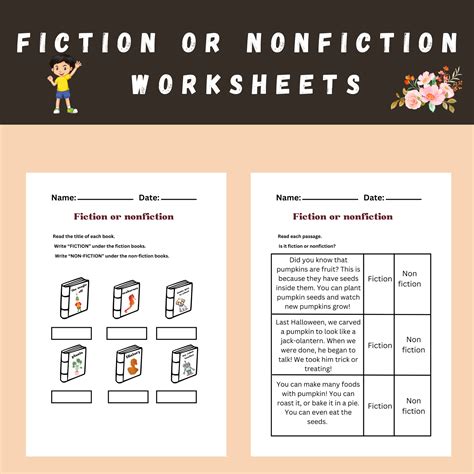 Fiction And Nonfiction Features Worksheet Have Fun Teaching Worksheets Library