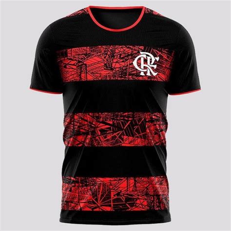 Camisa Preta E Vermelha - Camisa Flamengo Poetry Preta e Vermelha - Preto | Netshoes