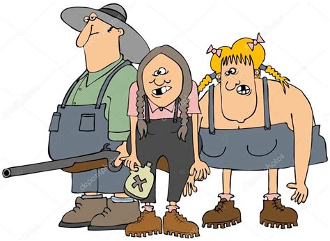 Cartoon hillbillies | Hillbillies — Stock Photo © caraman #14152950