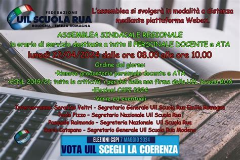 Federazione Uil Scuola Rua Emilia Romagna Assemblea Sindacale