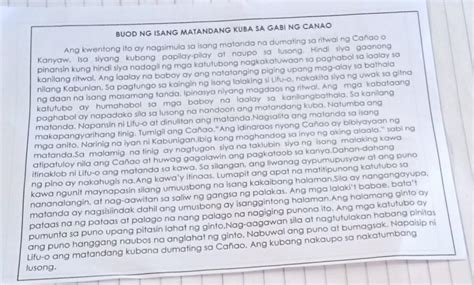 Buod Ng Isang Matandang Kuba Sa Gabi Ng Ca O Sino Ang Pangunahing