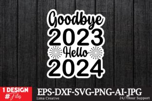 Goodbye Hello Sticker Svg Graphic By Lima Creative Creative