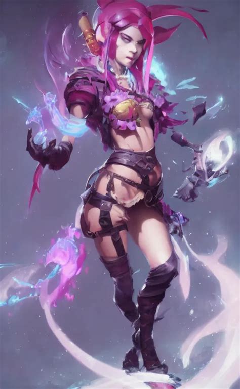 Jinx From Arcane League Of Legends Arcane By Stable Diffusion