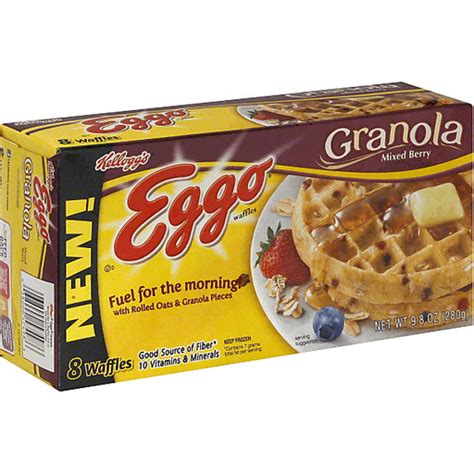 Kellogg S Eggo Waffles Granola Mixed Berry 8 Ct Frozen Foods The Market St Croix