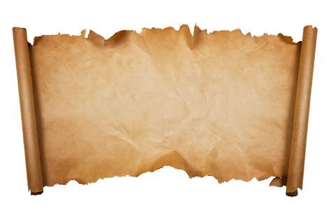 Empty Scroll Of Parchment Transparent Background 44617905 Png