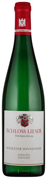 Schloss Lieser Wehlener Sonnenuhr Riesling Sp Tlese Vivino Us