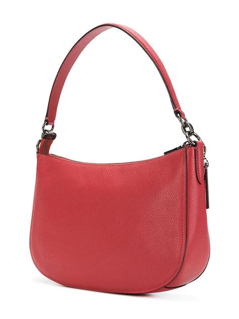 Coach Leather Chelsea Crossbody Bag In Red Lyst