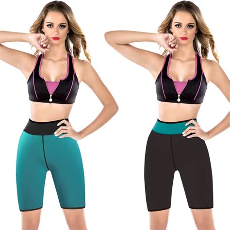 Women Slim Workout Sweat Enhancing Control Panties Sauna Suit Pant Sexy