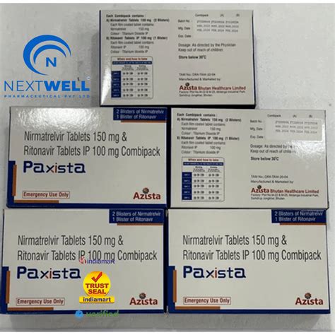 Nirmatrelvir Tablets Mg Ritonavir Tablets Ip Mg Paxlovid At