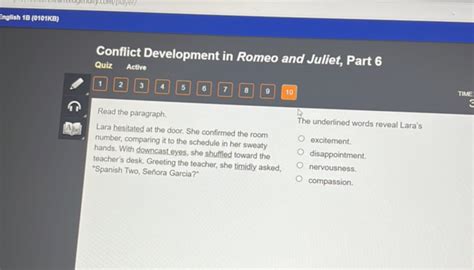 Englliah Conflict Development In Romeo And Studyx