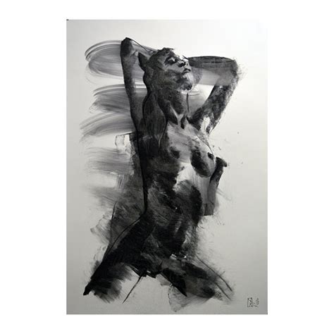 ORIGINAL Charcoal Painting Drawing Origial Painting Nude Erotic Art One Of A Kind Woman