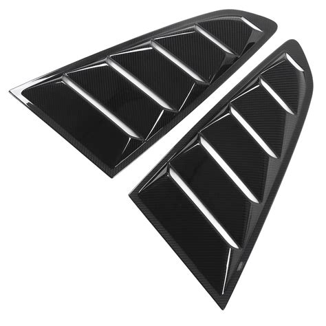 Fydun Pcs Carbon Fiber Style Side Window Louvers Racing Style Side