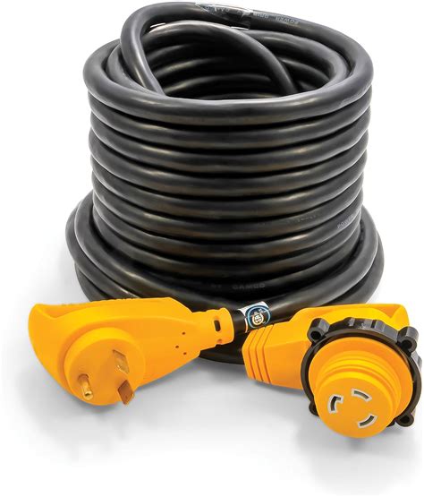 Camco 55525 30 Amp Power Grip Extension Cord With 90m90f Locking