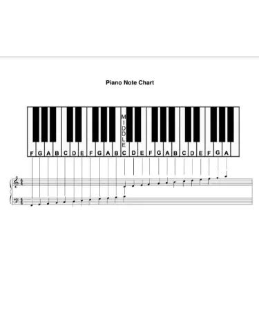 🎶 Piano Notes Chart PDF - Free Download (PRINTABLE)