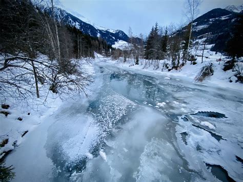 Frozen River in Austria [OC] : r/winterporn