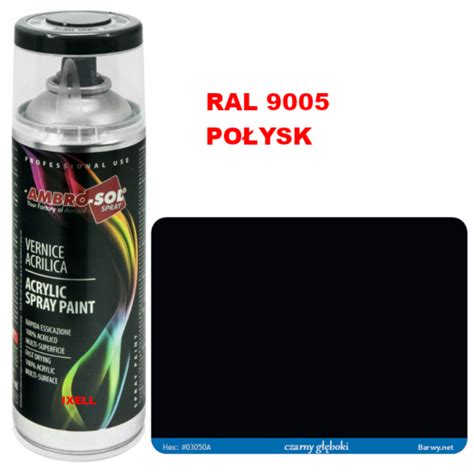 Ral Lakier Akrylowy Czarny Po Ysk Ml Spray Ambro Sol