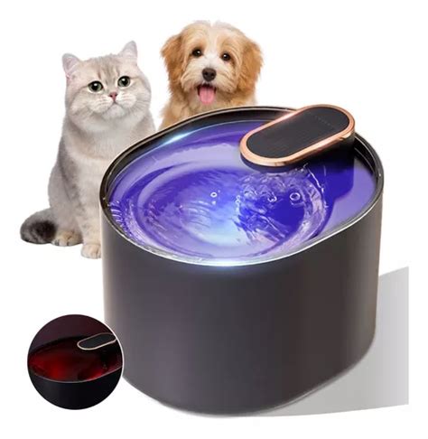 Dispensador Bebederos Autom Tico For Perros Gatos L Con Luz Meses