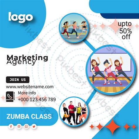 Zumba Class Social Media Banner Design | AI Free Download - Pikbest