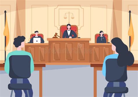 Defendant In Court Cartoon