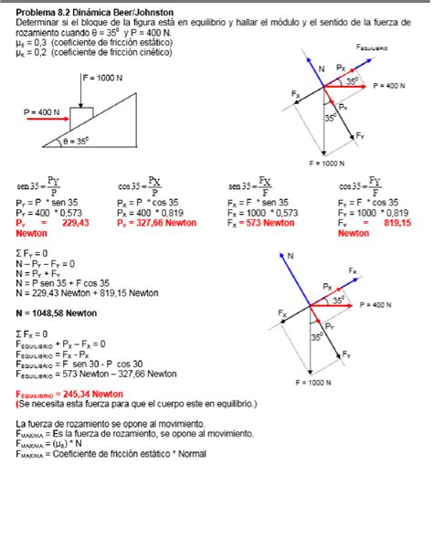 Solution Ejercicios Resueltos Estatica Friccion Studypool