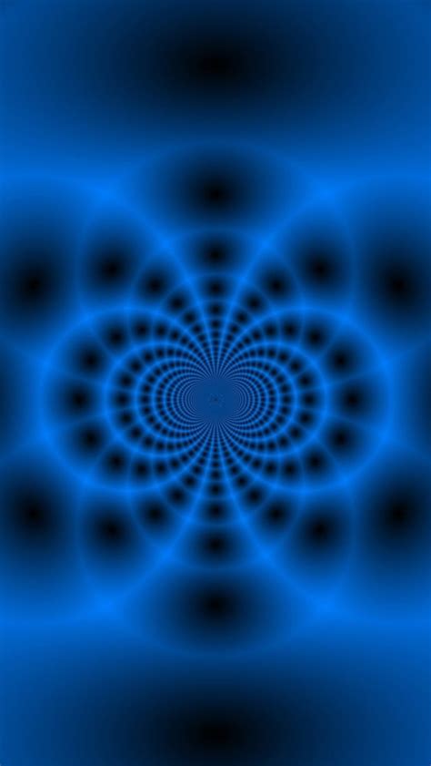 Blue Fractal Tunnel iPhone Wallpapers Free Download