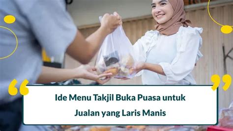 10 Menu Takjil Buka Puasa Untuk Jualan Yang Laris Manis