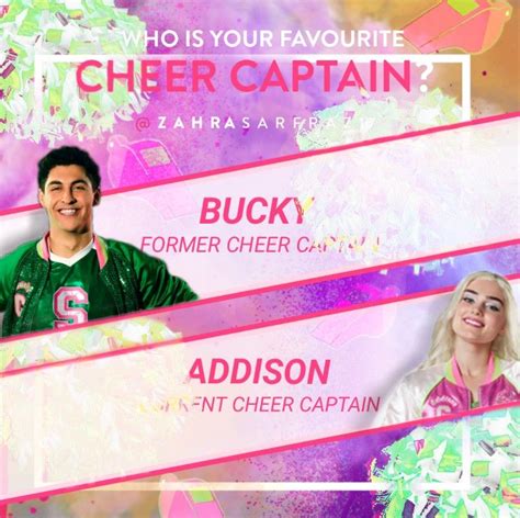 Who is your favourite cheer captain? Bucky - former CC Addison ...