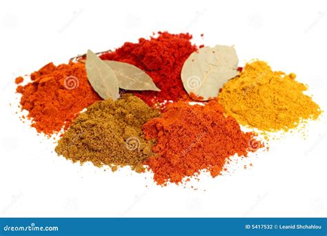 Set of dry spices stock photo. Image of stack, seasoning - 5417532