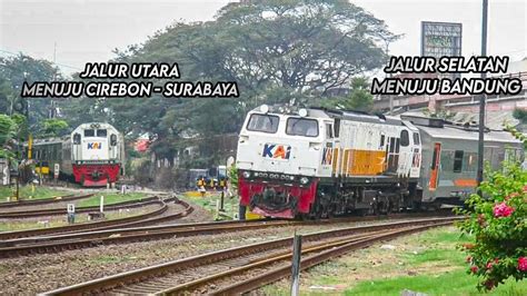 Hunting Keluar Dan Masuknya Kereta Api Jalur Percabangan Utara Dan