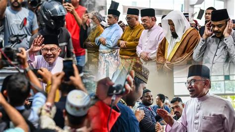 Pm Anwar Ibrahim Menunaikan Solat Jumaat Di Masjid Jamek Alam Shah