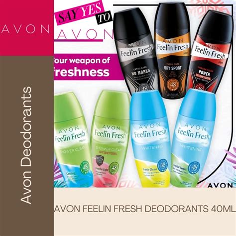 Avon Feelin Fresh Roll On Deodorants For Men And Women 40ml Shopee