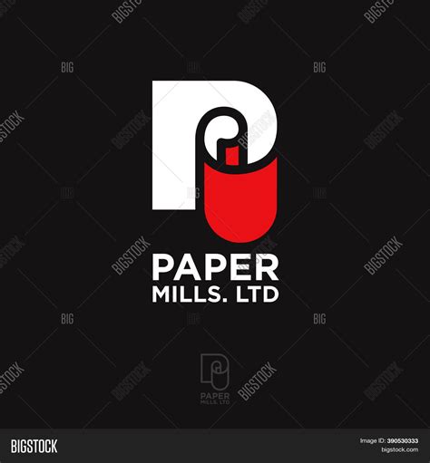 Paper Mills Logo. P Vector & Photo (Free Trial) | Bigstock