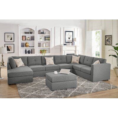 Ivy Bronx Lombardi Right Hand Facing Modular Sectional With Ottoman