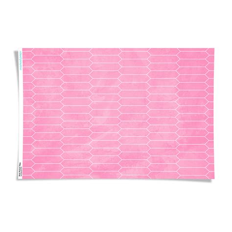 Pink Picket Tiles Backdrop Marked Props