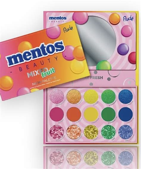 Rude Cosmetics Mentos Mixed Fruit Neon Palette Meikkipuoti