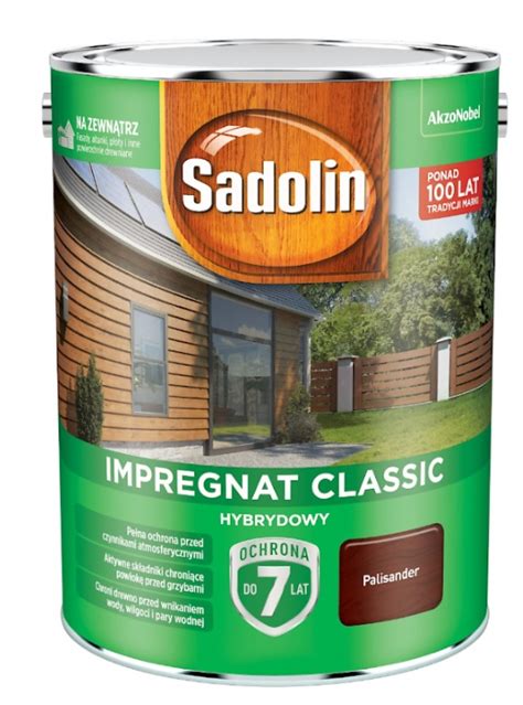 Sadolin Impregnat Do Drewna Hybrydowy Palisander PAL Cena Opinie