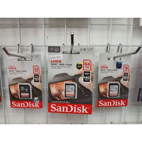 Jual Sandisk Sdhc Memory Card For Camera Ultra Extreme Gb Gb Gb