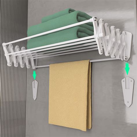 Amazon Candumy Portable Clothes Drying Rack For Balcony Railings