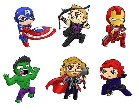 Avengers Cartoon Drawing