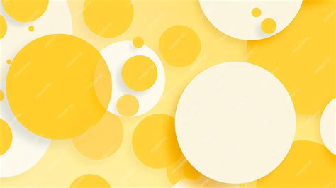 Premium AI Image | a yellow and white circles