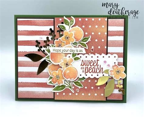 Stampin Up Sweet As A Peach Birthday For The Happy Inkin Thursday