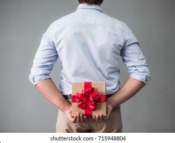 Back View Of A Casual Man Celebrating Success Images Stock Photos