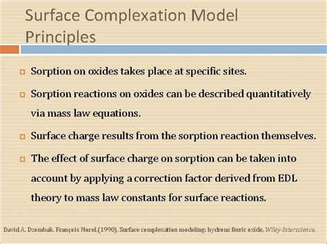 Surface Complexations Of Phosphate Adsorption By Iron Oxide