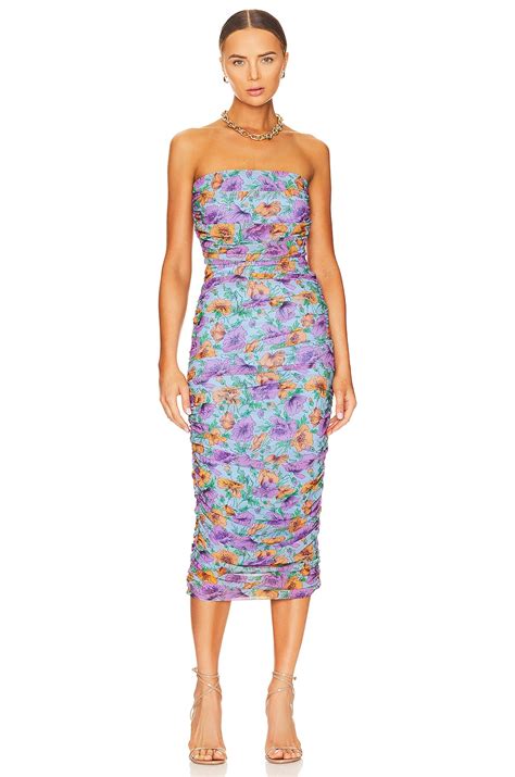 Veronica Beard Quiana Dresss In Lake Blue Multi Revolve