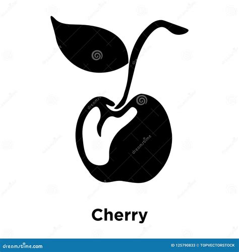 Vector Del Icono De La Cereza Aislado En El Fondo Blanco Concepto Del