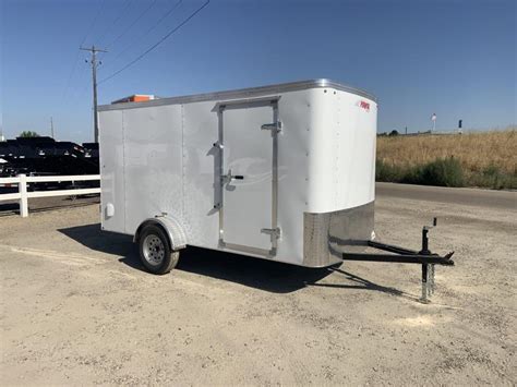 6x12 Enclosed Cargo Trailer With Double Door | Near Me | Trailer ...