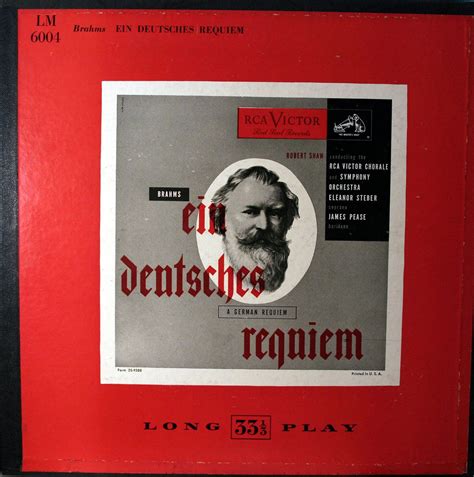 Amazon Brahms Ein Deutsche Requiem Cds Vinyl