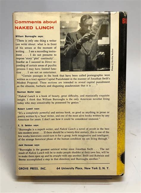 Naked Lunch By BURROUGHS William Hardcover 1959 Grove BIBLIO