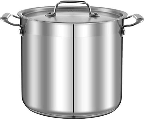 Nutrichef 12 Quart Stainless Steel Stockpot 188 Food Grade Heavy